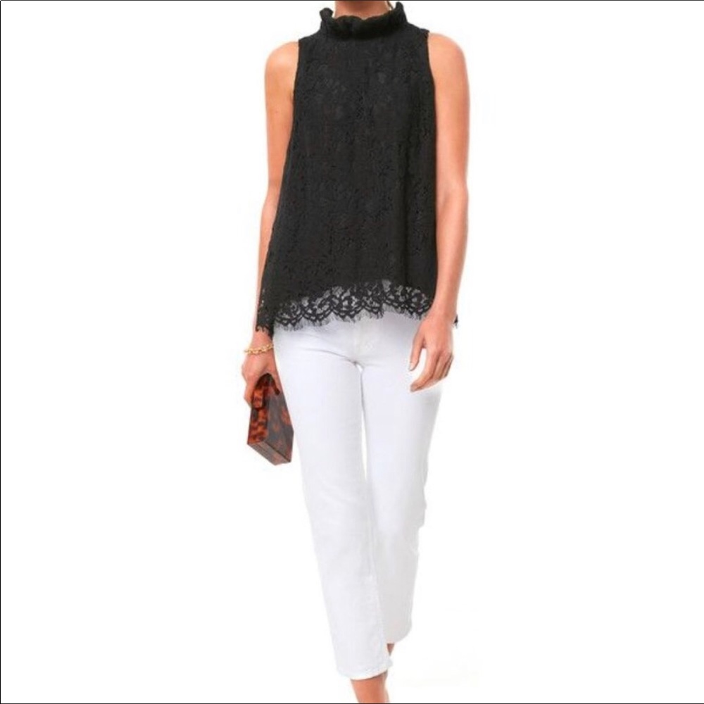 XL Black Lace Tuckernuck Mason Top